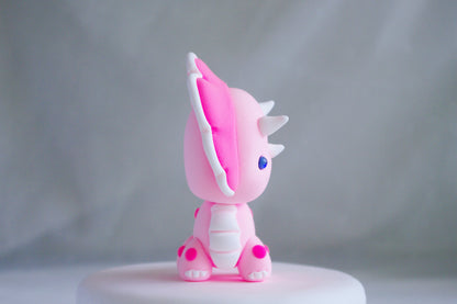 Dinosaur Cake Topper | Cute Triceratops Cake Figurine | NOT EDIBLE