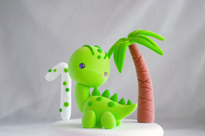 Dinosaur Cake Topper | Cute Brontosaurus Cake Figurine | NOT EDIBLE