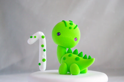 Dinosaur Cake Topper | Cute Brontosaurus Cake Figurine | NOT EDIBLE