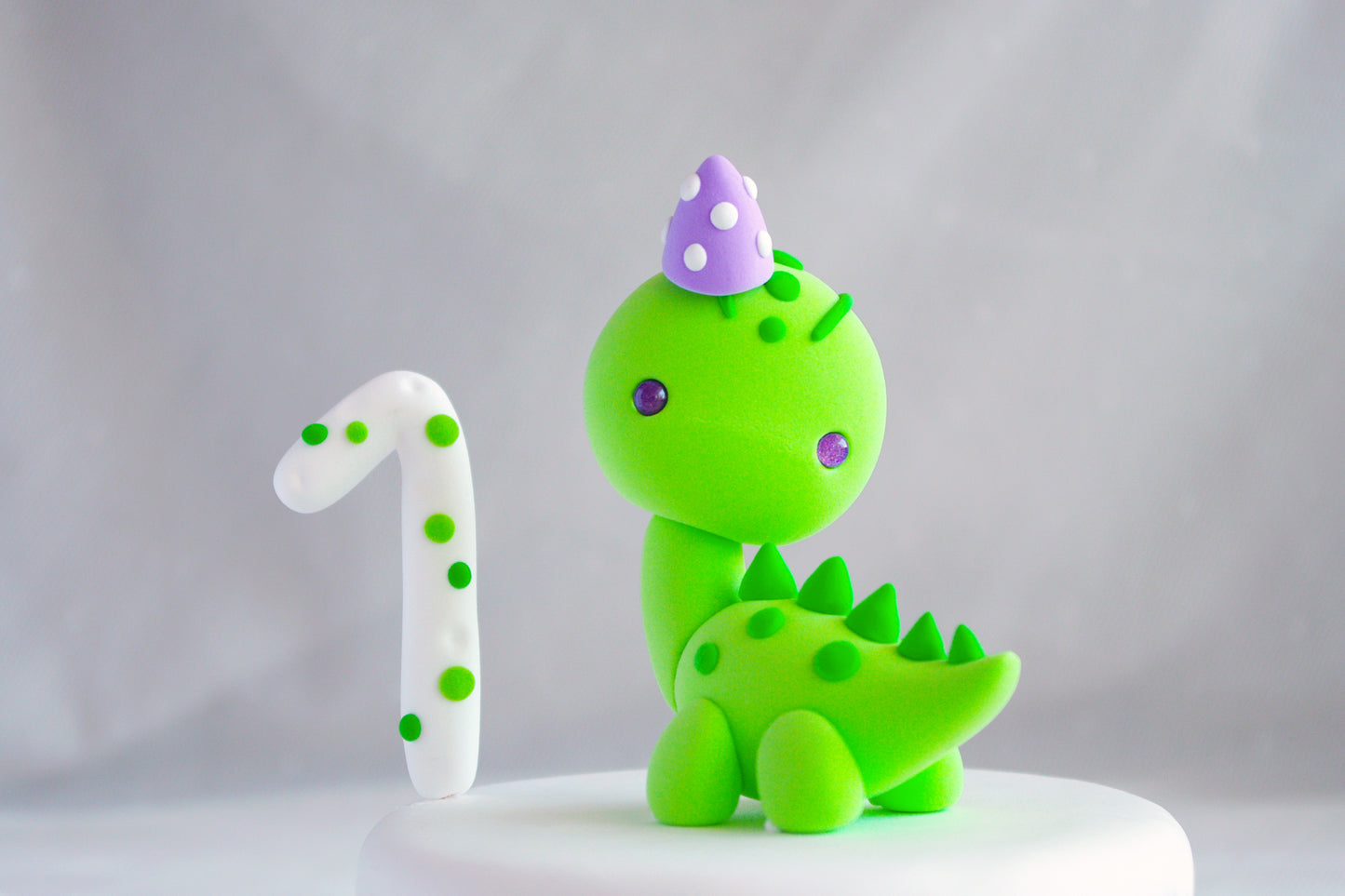 Dinosaur Cake Topper | Cute Brontosaurus Cake Figurine | NOT EDIBLE