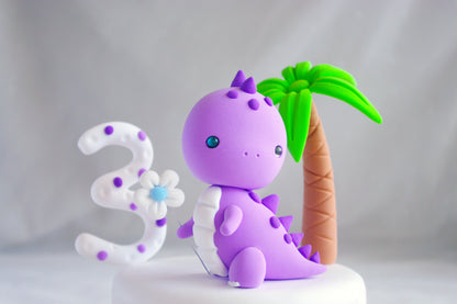 Dinosaur Cake Topper | Cute T-Rex Cake Figurine | NOT EDIBLE