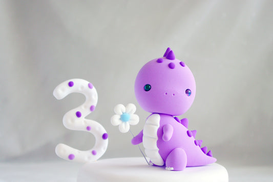 Dinosaur Cake Topper | Cute T-Rex Cake Figurine | NOT EDIBLE