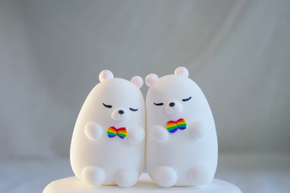 Polar Bears Wedding Cake Topper