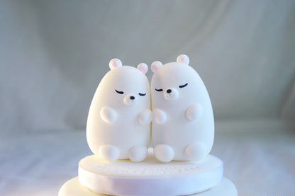 Polar Bears Wedding Cake Topper