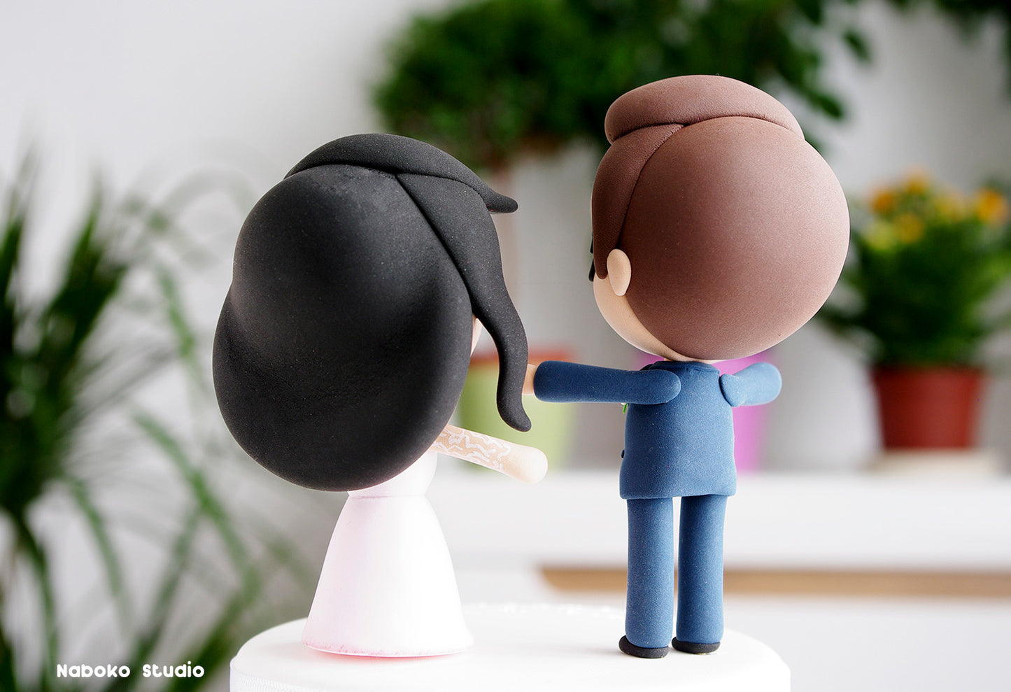 Custom Wedding Cake Topper Funny | Cute Couple Figurine