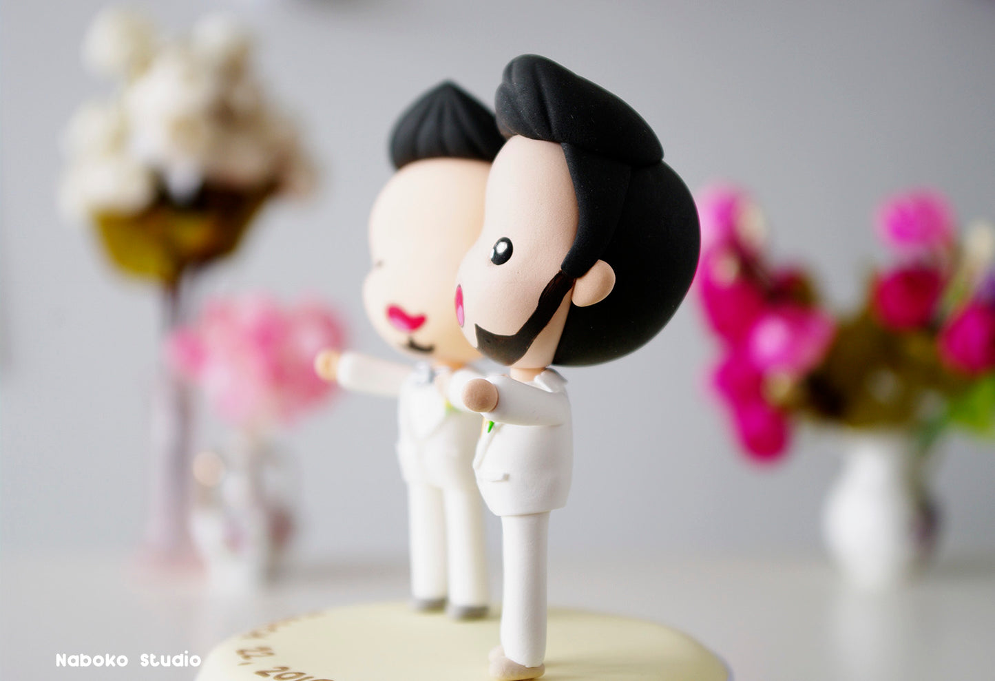 Gay Wedding Cake Topper | Groom and Groom Custom Figurine