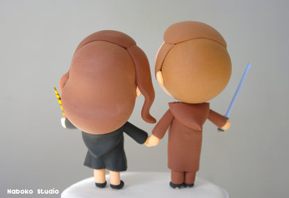 Custom Cosplay Wedding Cake Topper | Fantasy Characters