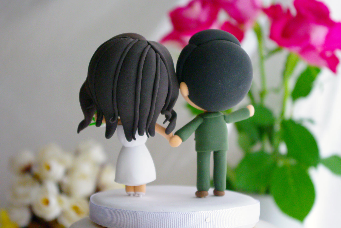 Custom Wedding Cake Topper Funny | Keepsake Married Couple Figurine