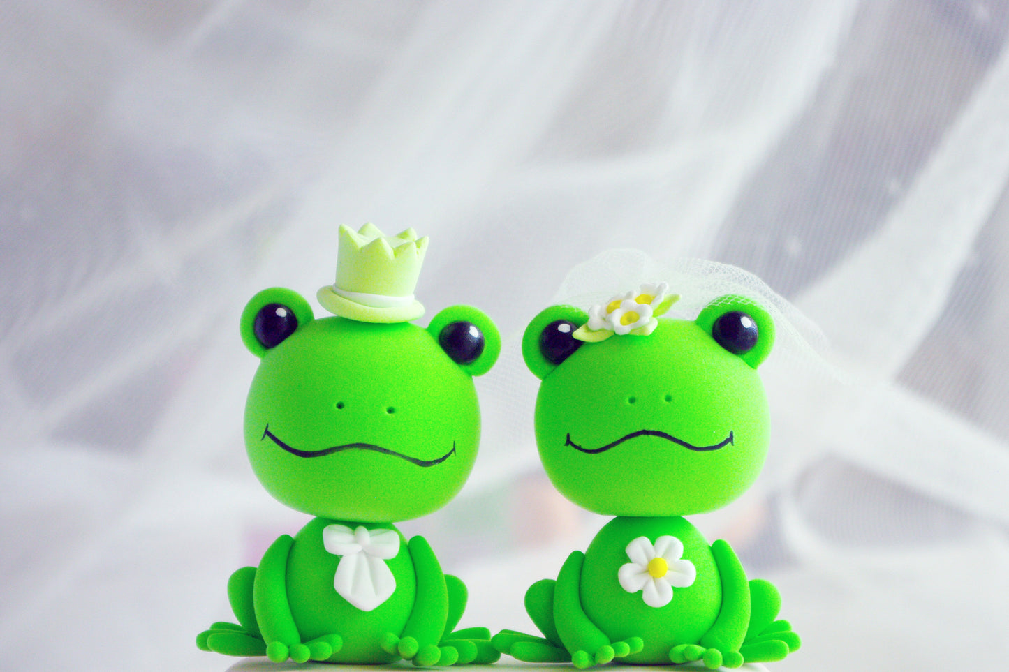 Frog Wedding Cake Topper | Funny Wedding Cake Topper Bride and Groom