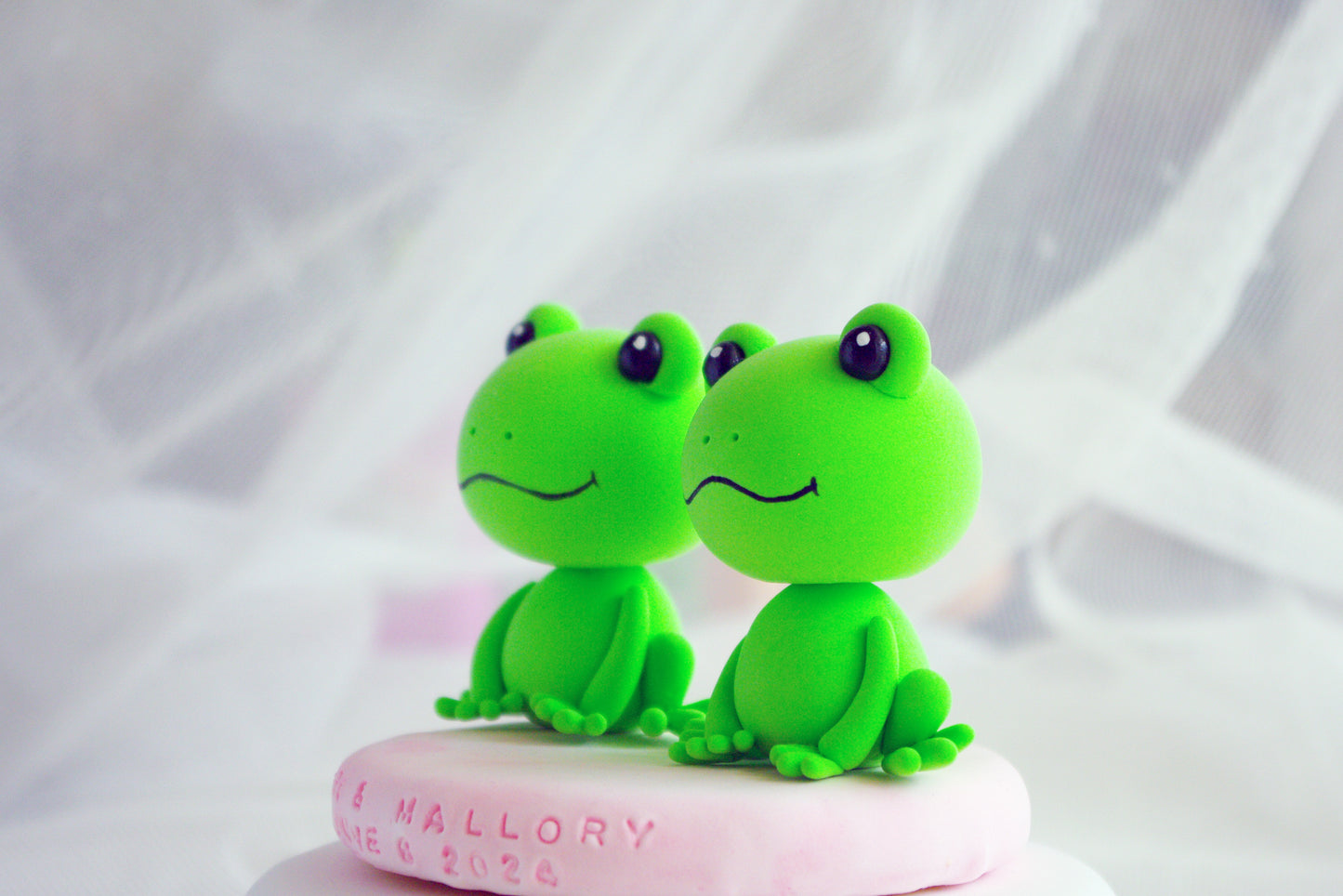 Frog Wedding Cake Topper | Funny Wedding Cake Topper Bride and Groom