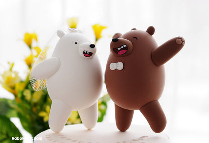 Bears Wedding Cake Topper | Polar and Brown Bears