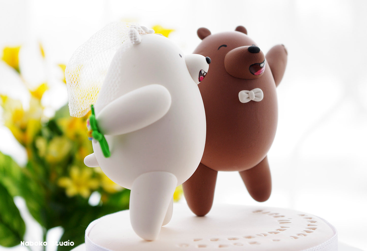 Bears Wedding Cake Topper | Polar and Brown Bears