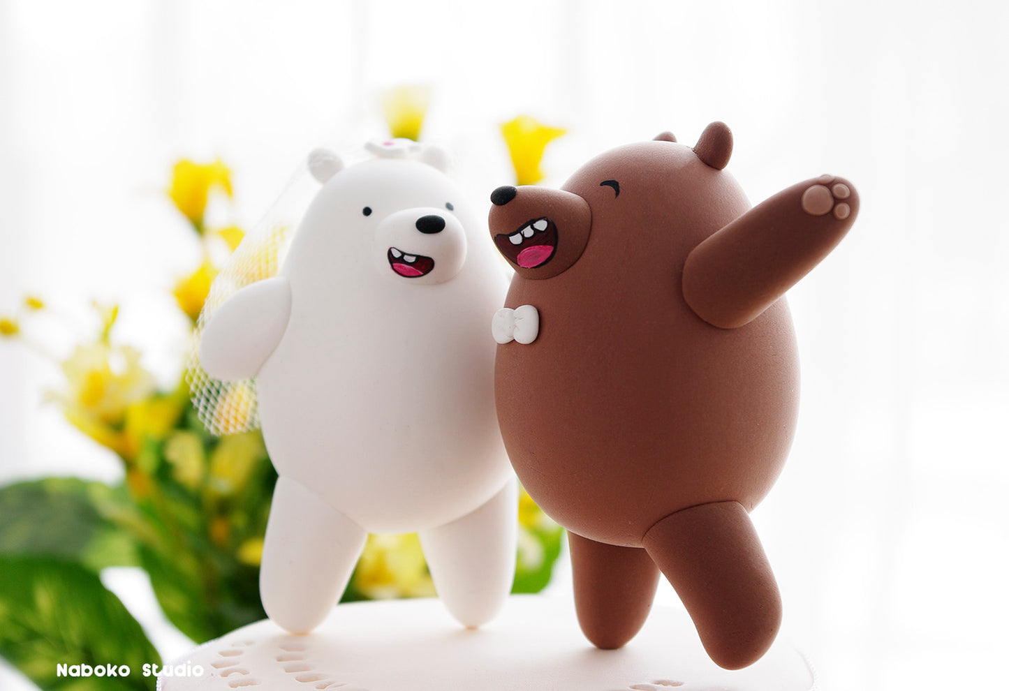 Bears Wedding Cake Topper | Polar and Brown Bears